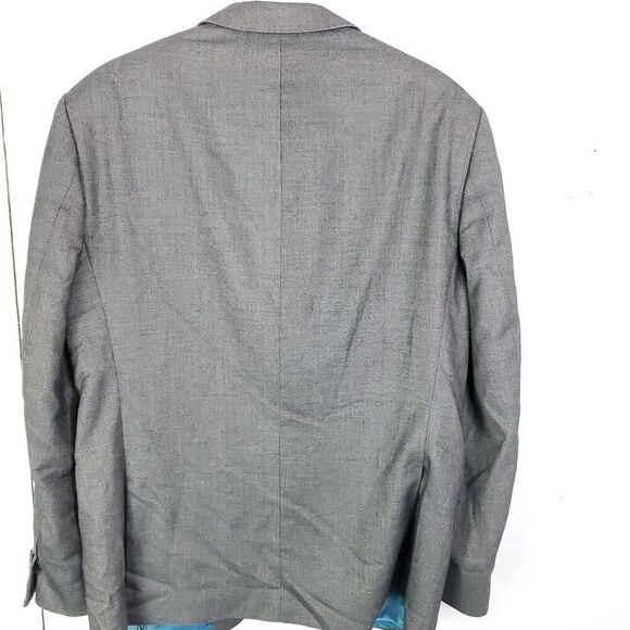 Luciano Natazzi Suit Mens 42R Blazer 36R Pants Gray Professional Interview - Picture 2 of 10
